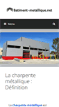 Mobile Screenshot of batiment-metallique.net