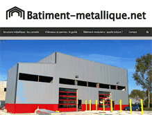 Tablet Screenshot of batiment-metallique.net